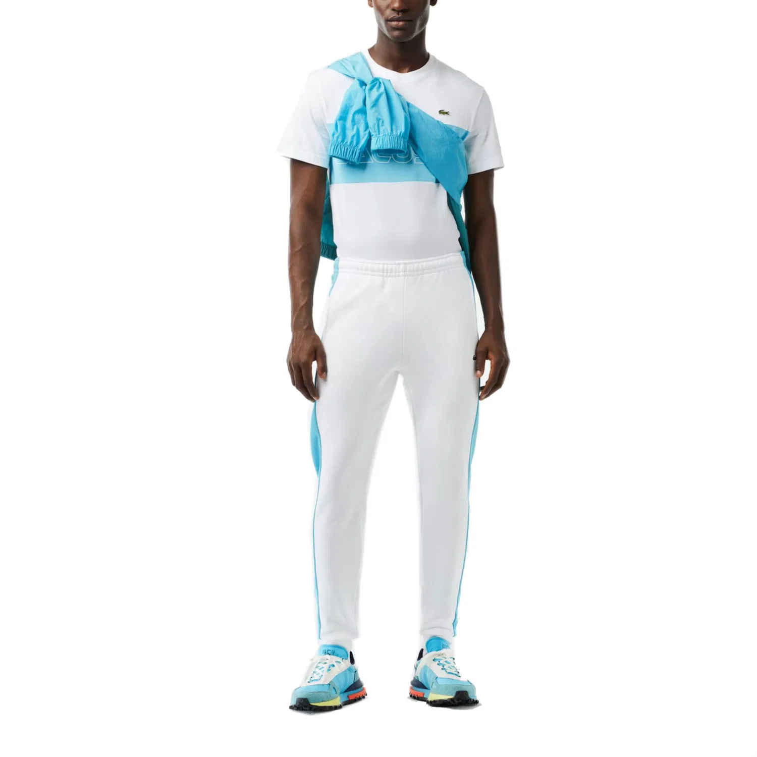Брюки мужские Lacoste белый — фото 3