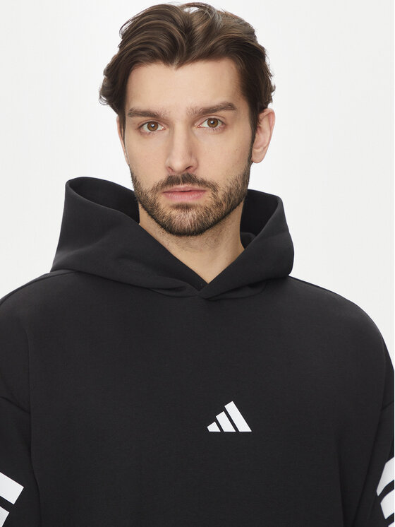 Толстовка обычного кроя Future Icons 3-Stripes JD4838 Adidas, черный — фото 4