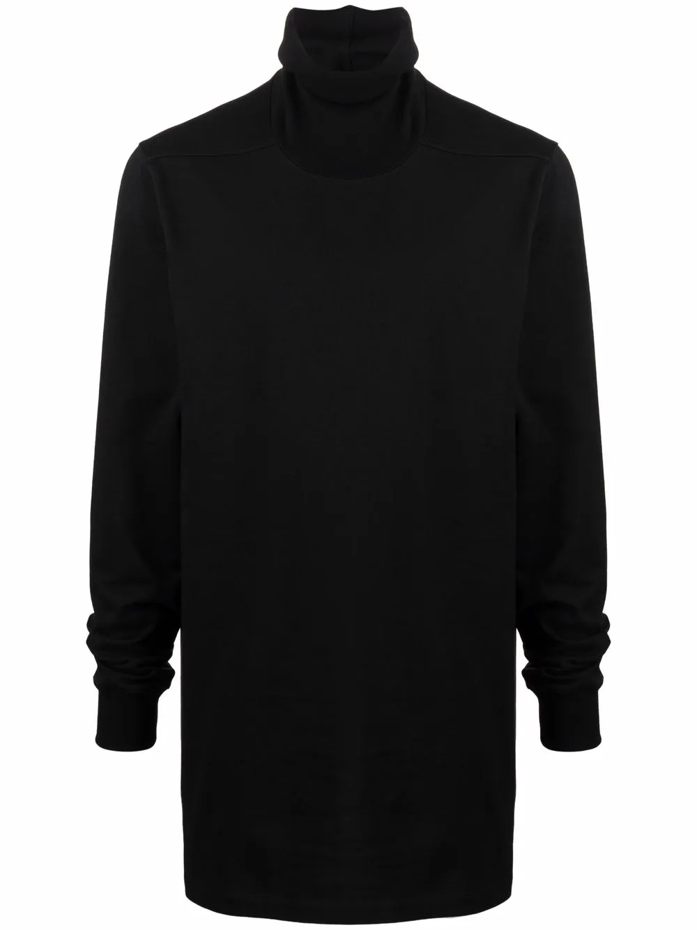 

Толстовка из органического хлопка с высоким воротником Rick Owens, черный