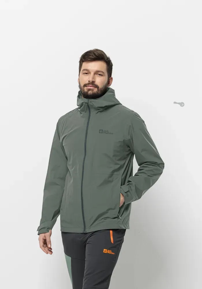 

Функциональная куртка Jack Wolfskin "ROBURY 2L JKT M", с капюшоном, зеленый