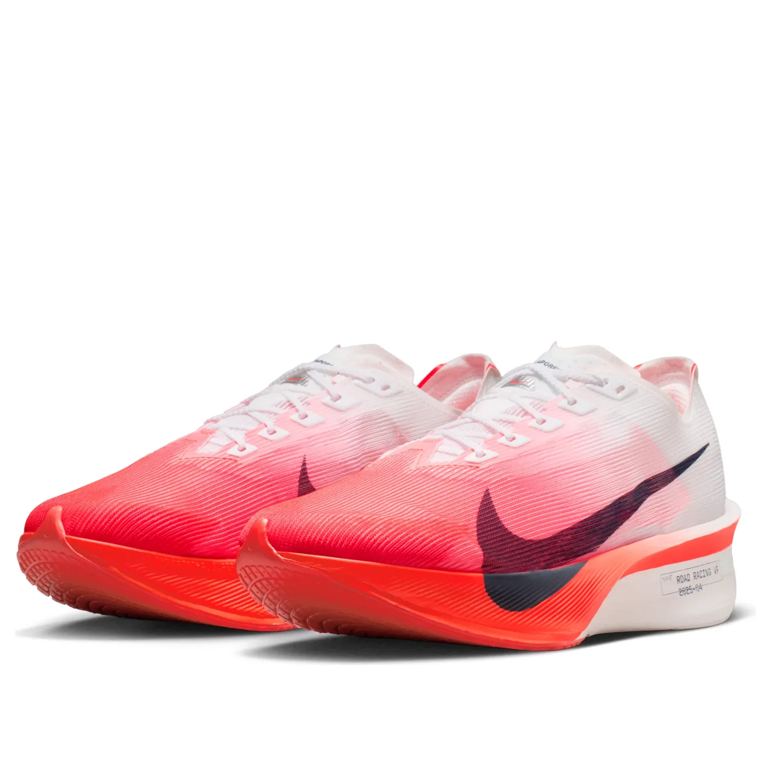 Кроссовки Nike Vaporfly 4 'White Midnight Navy Bright Crimson', красный — фото 4
