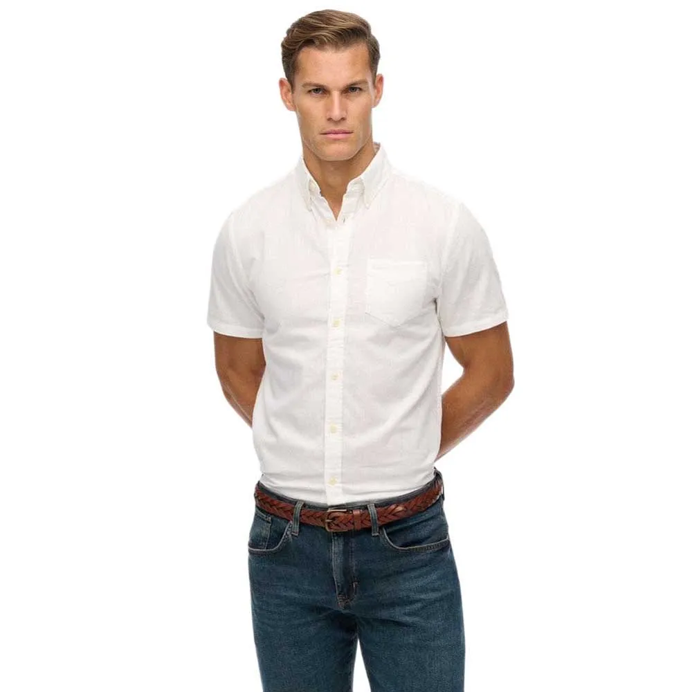 

Рубашка с коротким рукавом Superdry City Cotton Linen, белый