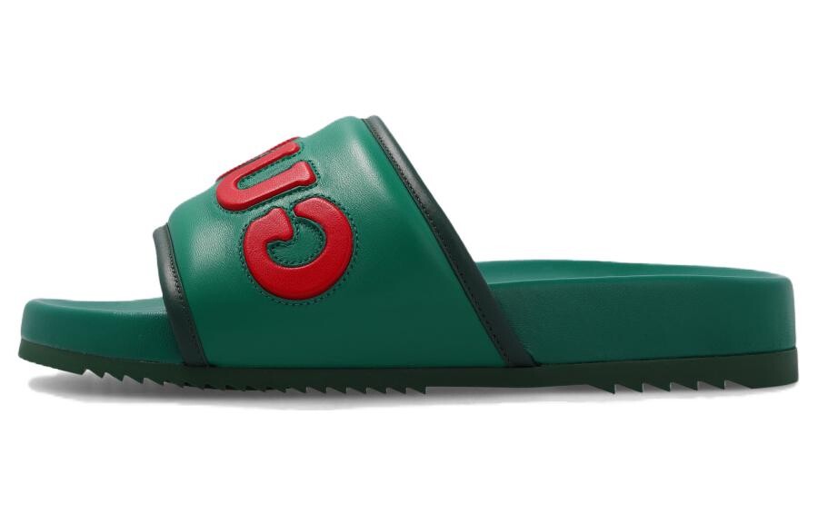 

Шлепанцы мужские Gucci с логотипом, зеленый