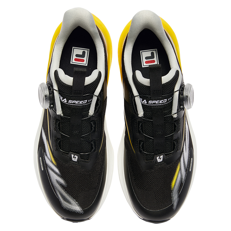 Детские кроссовки BOA унисекс FILA KIDS, черный/желтый — фото 4