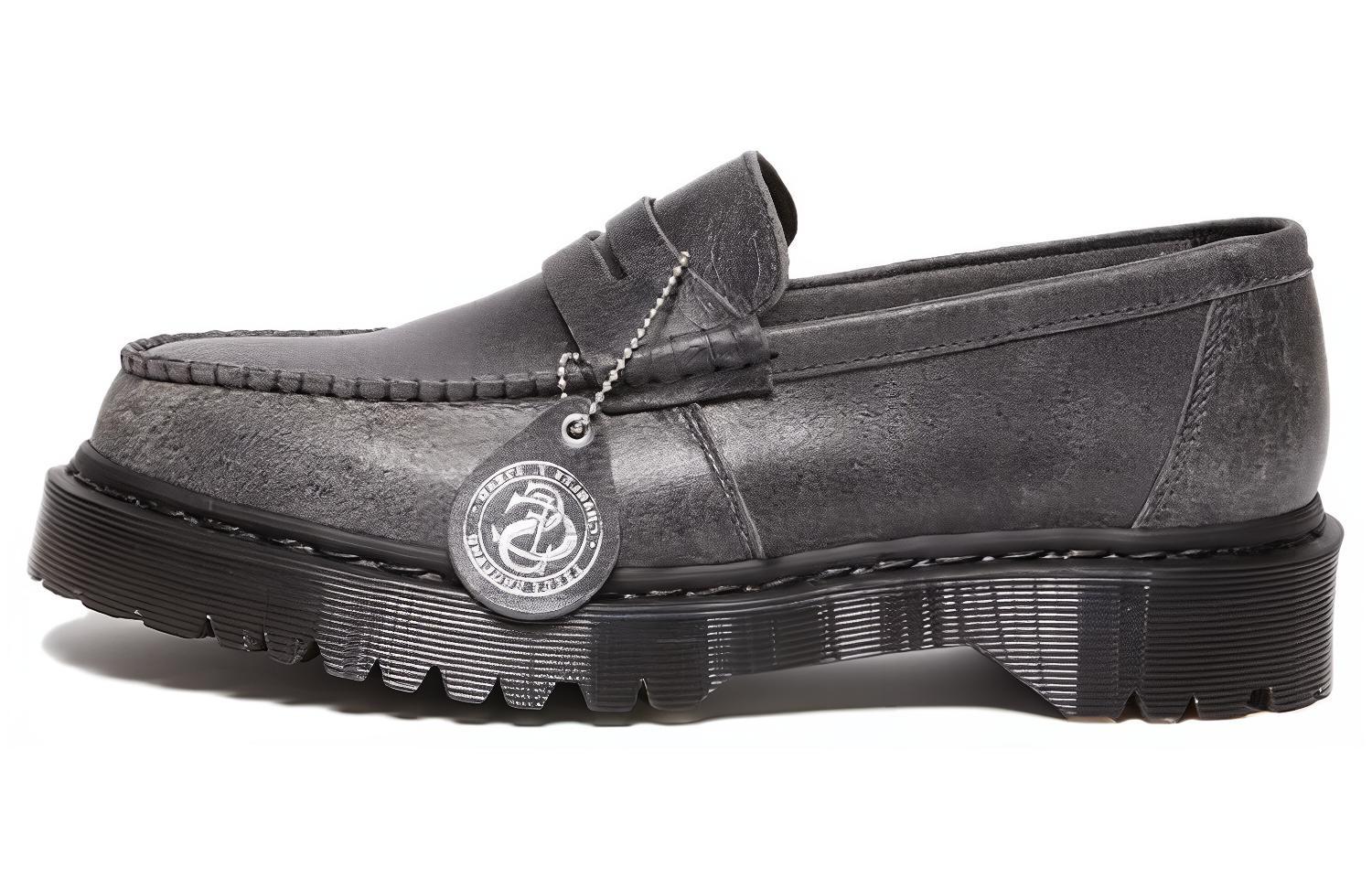 Лоферы унисекс, средне-серые Dr.Martens, Medium Gray