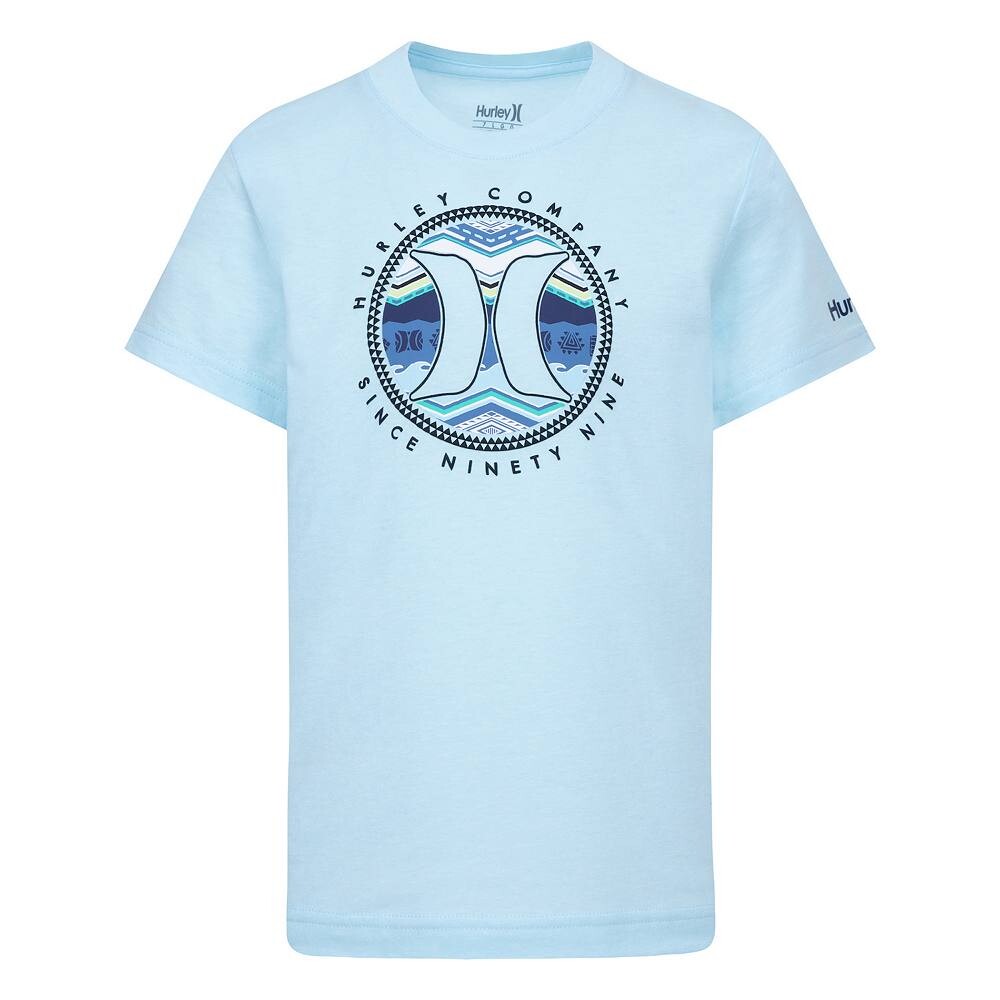 

Футболка Hurley Diamond Palms для мальчиков 4–7 лет, цвет Lt Blue