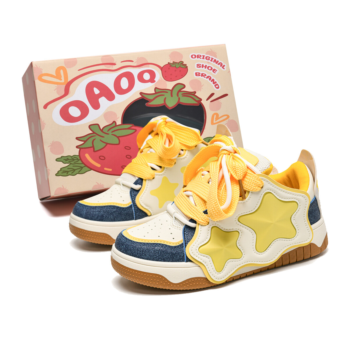

Кроссовки OAOQ Skateboarding Shoes Women's, белый/синий
