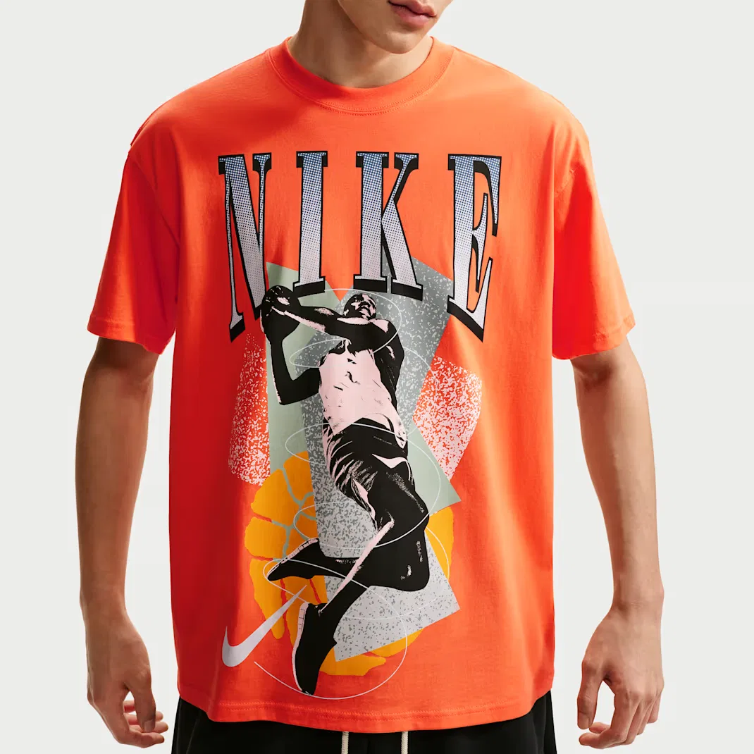 Мужская баскетбольная футболка Nike, Lawn Orange — фото 4