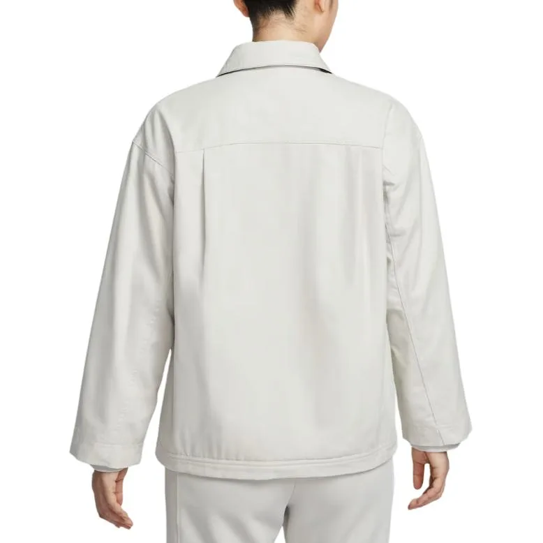 Nike Куртка женская Light Bone с лацканами в стиле workwear — фото 3