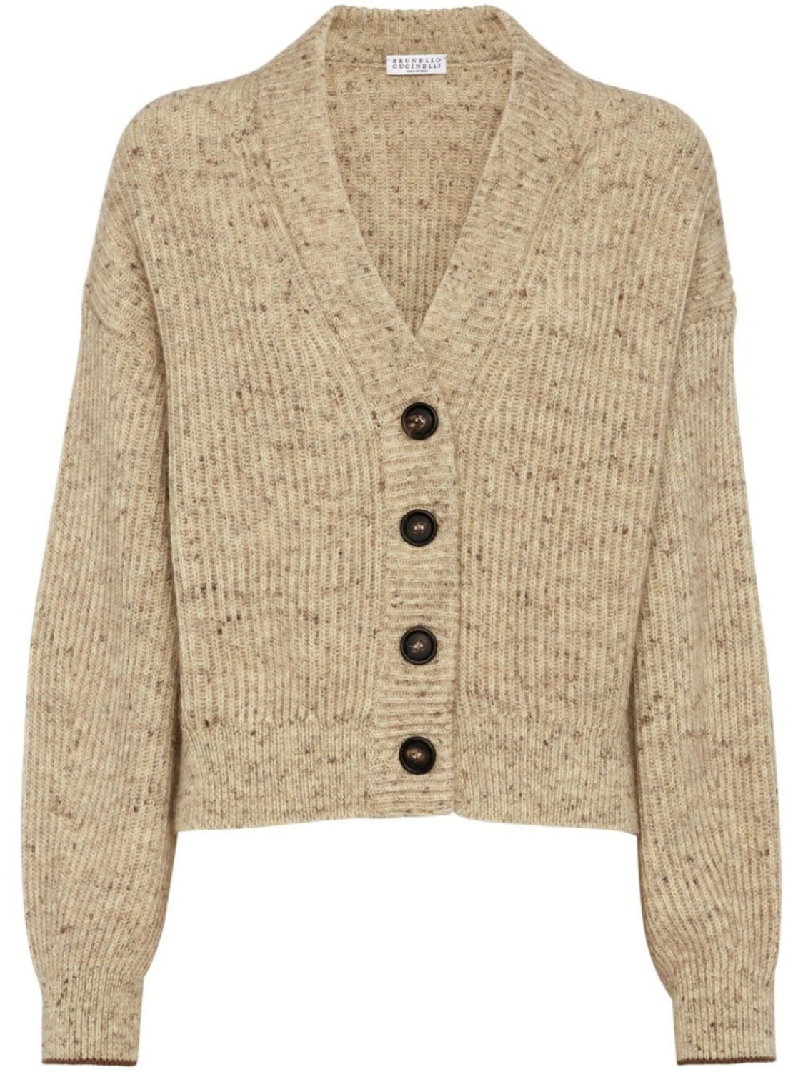 

Brunello Cucinelli меланжевый кардиган из смесовой шерсти, нейтральный цвет