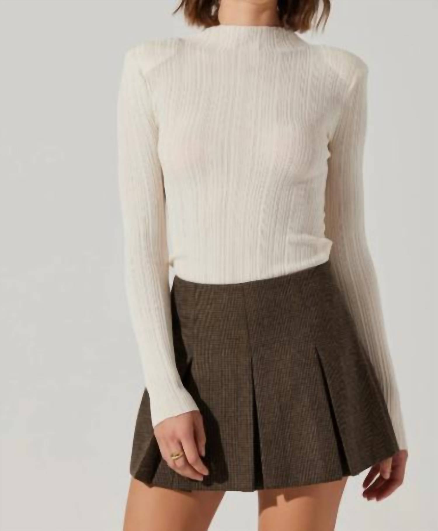

Юбка Siarah в клетку цвета мокко ASTR, цвет mocha plaid