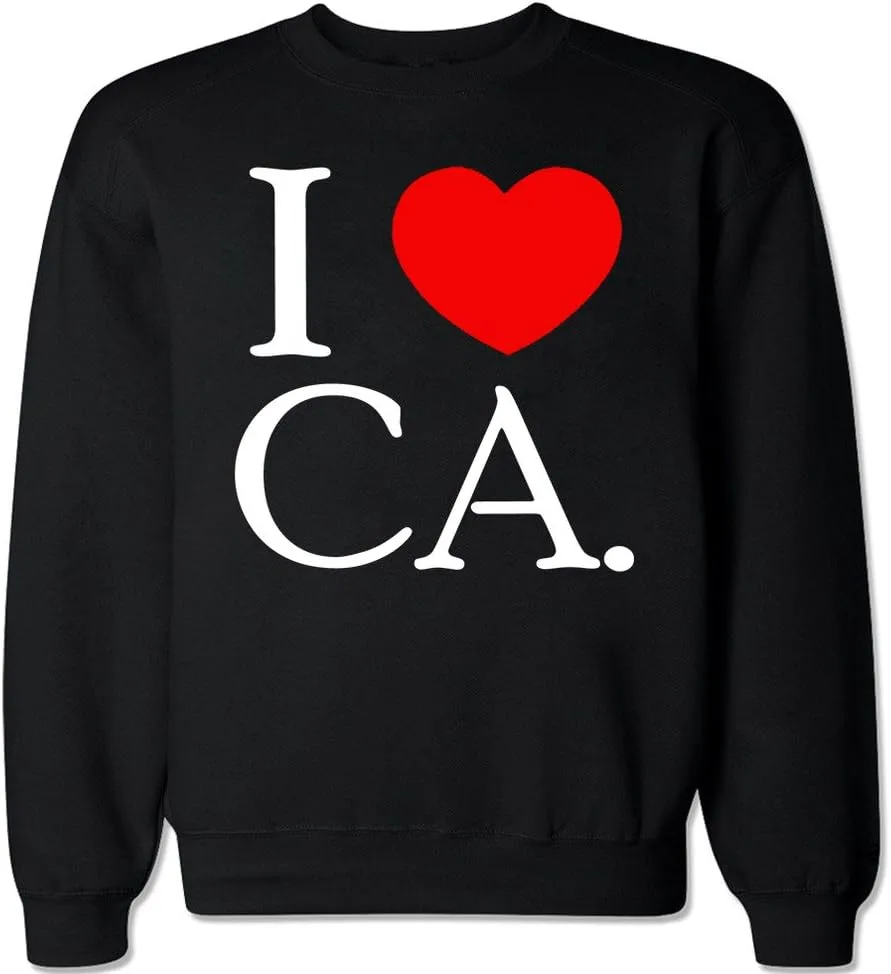 

FTD Apparel мужской свитер с круглым вырезом I Love CA