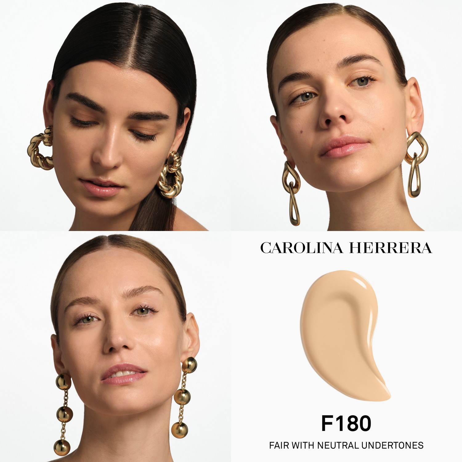 Тональный крем для лица nude couture triple moisture serum Carolina Herrera, f180, вес 30 гр. — фото 4