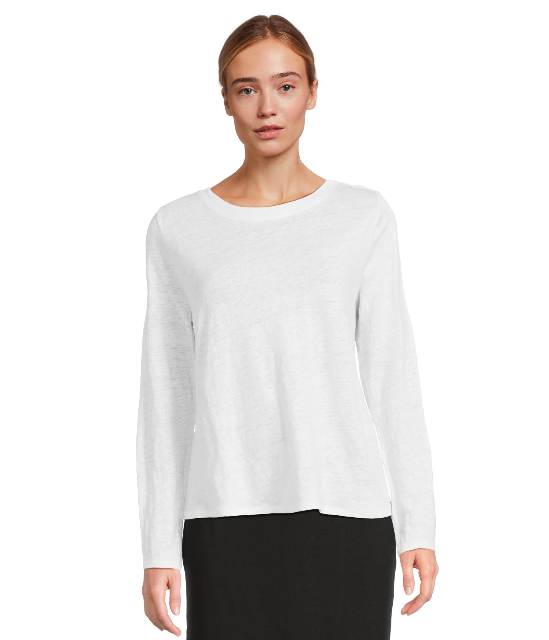 

Футболка Eileen Fisher Crew Neck Long, белый