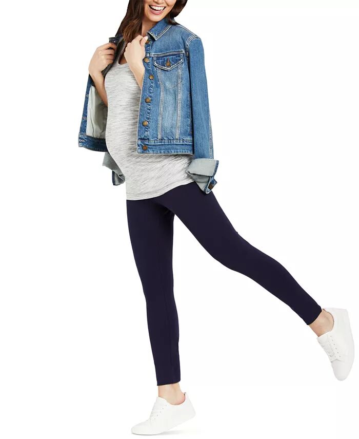 

Женские леггинсы Essential Stretch Secret Fit Over the Belly для беременных - Материнство Материнство Motherhood Maternity, синий