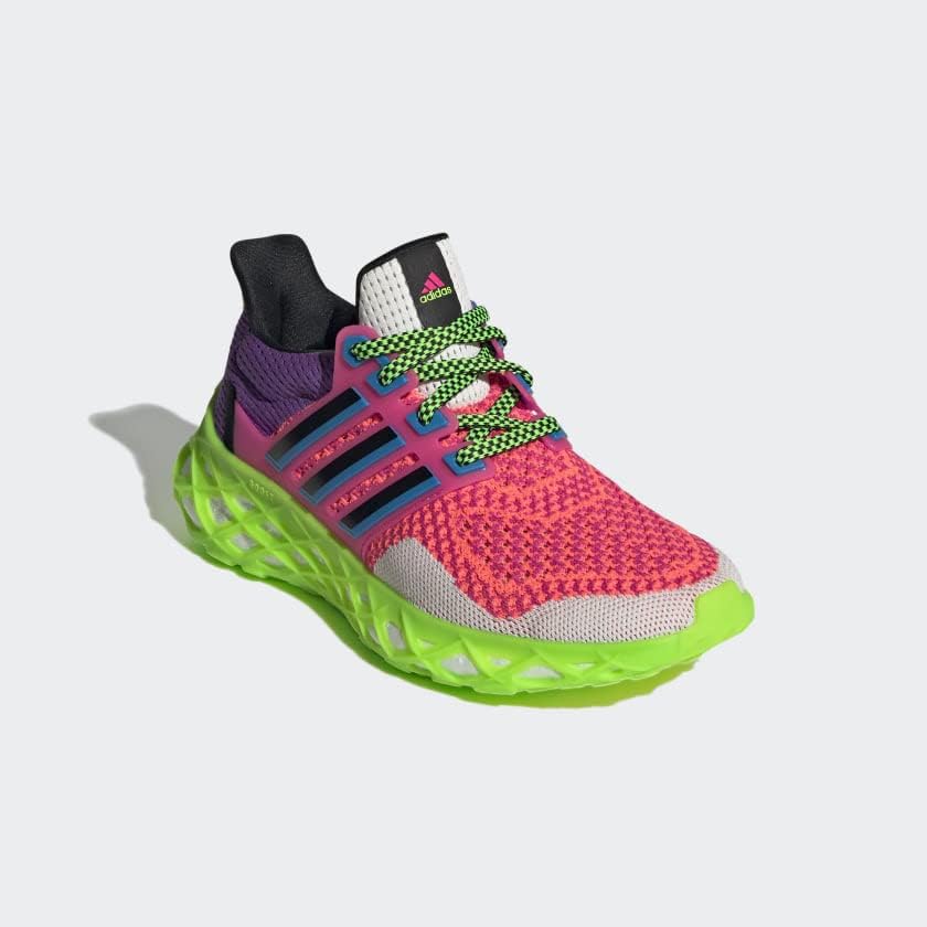 Беговые кроссовки Adidas Unisex-Child Ultraboost 5.0 DNA (для больших детей), белый/розовый — фото 4