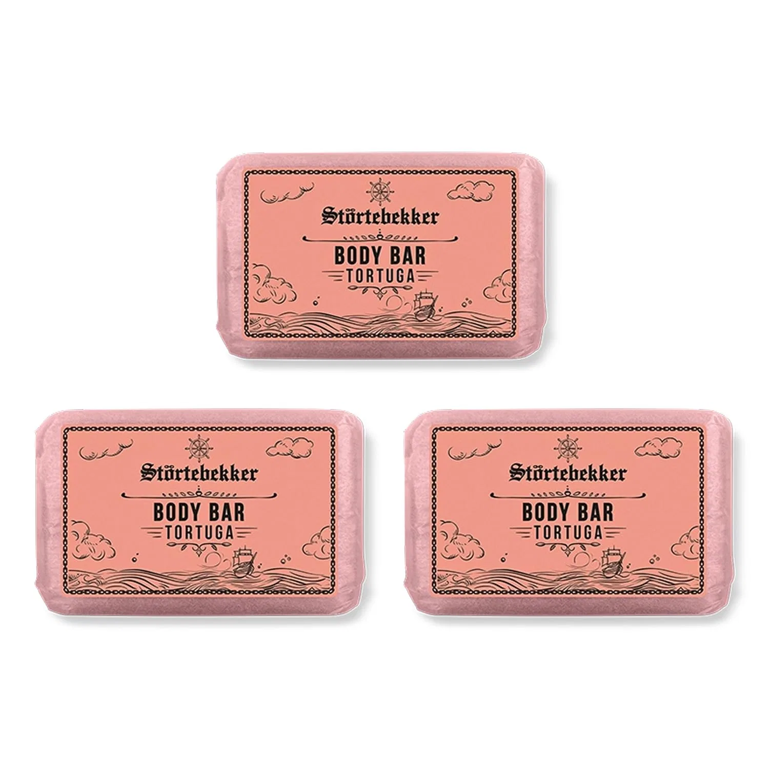 Твердый гель для душа «Tortuga» от Störtebekker Premium Body Bar, 3 x 120 г Störtebekker Shaving Accessories, 3 X 120 G