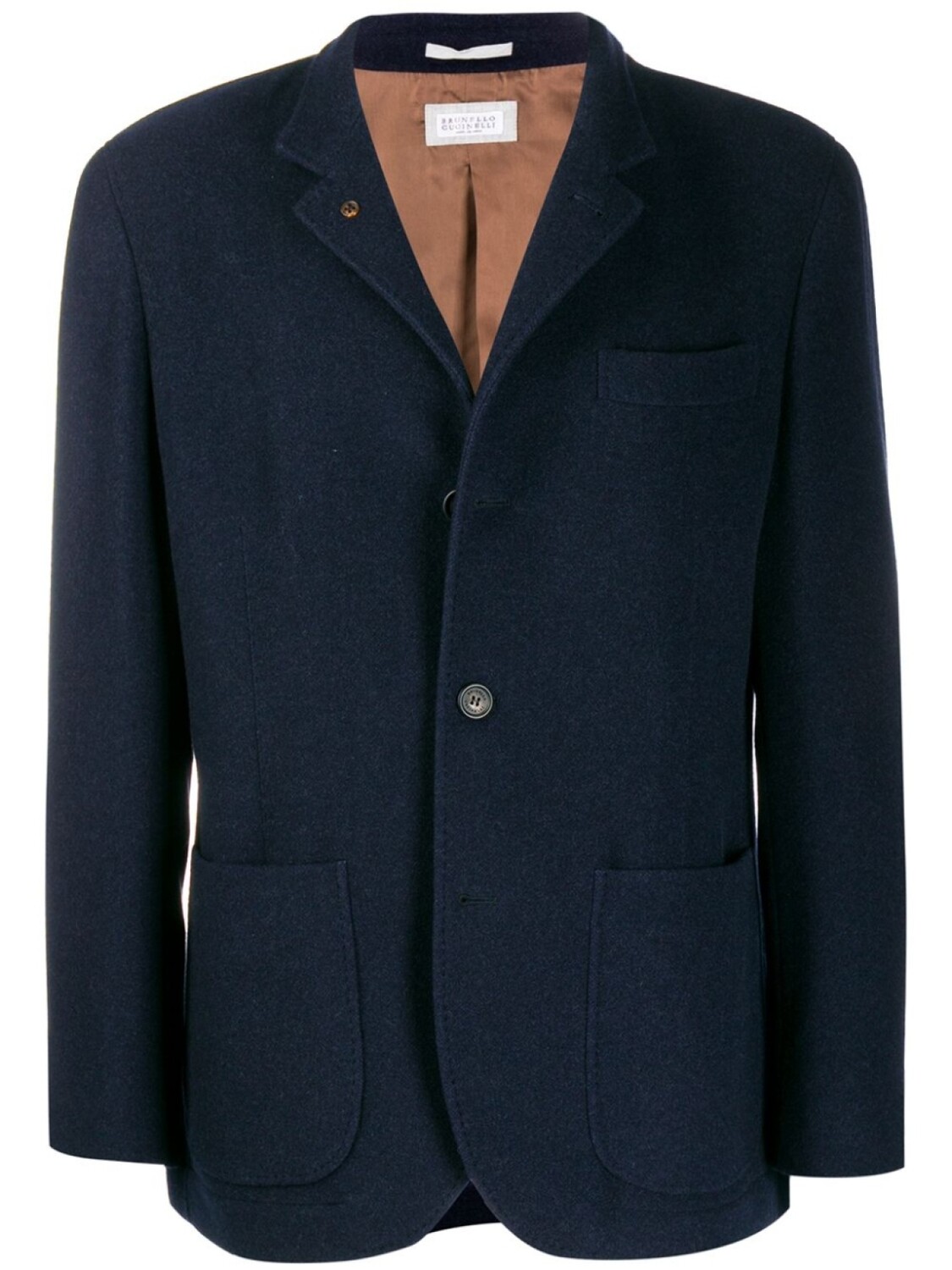 

Brunello Cucinelli однобортный блейзер, синий