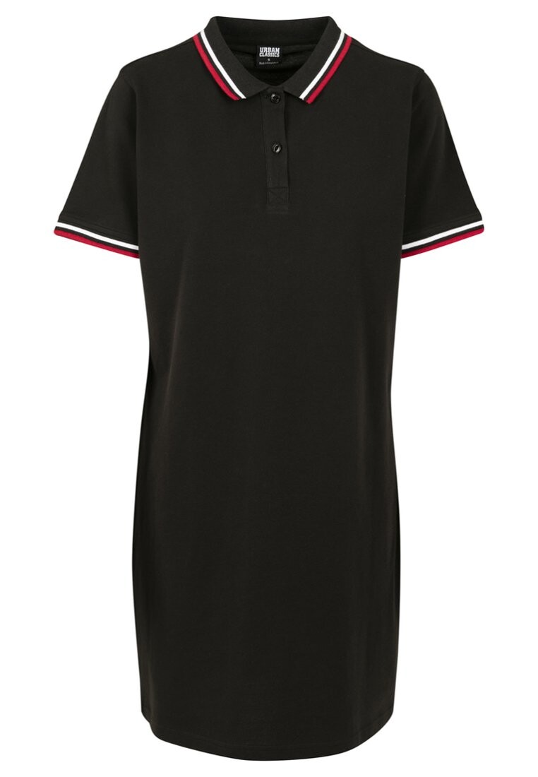 

Дневное платье Ladies Polo Dress Urban Classics, черное
