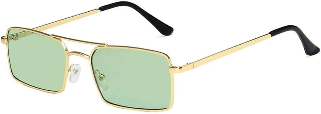 

Женские солнцезащитные очки, модные классические металлические очки; мужские солнцезащитные очки для активного отдыха и вождения с защитой от УФ-излучения UV400 VVTWSSW, Gold Green