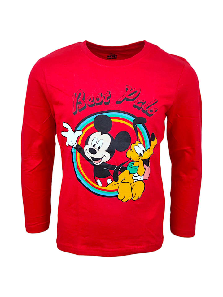 

Рубашка с длинным рукавом Disney Mickey Mouse, красный