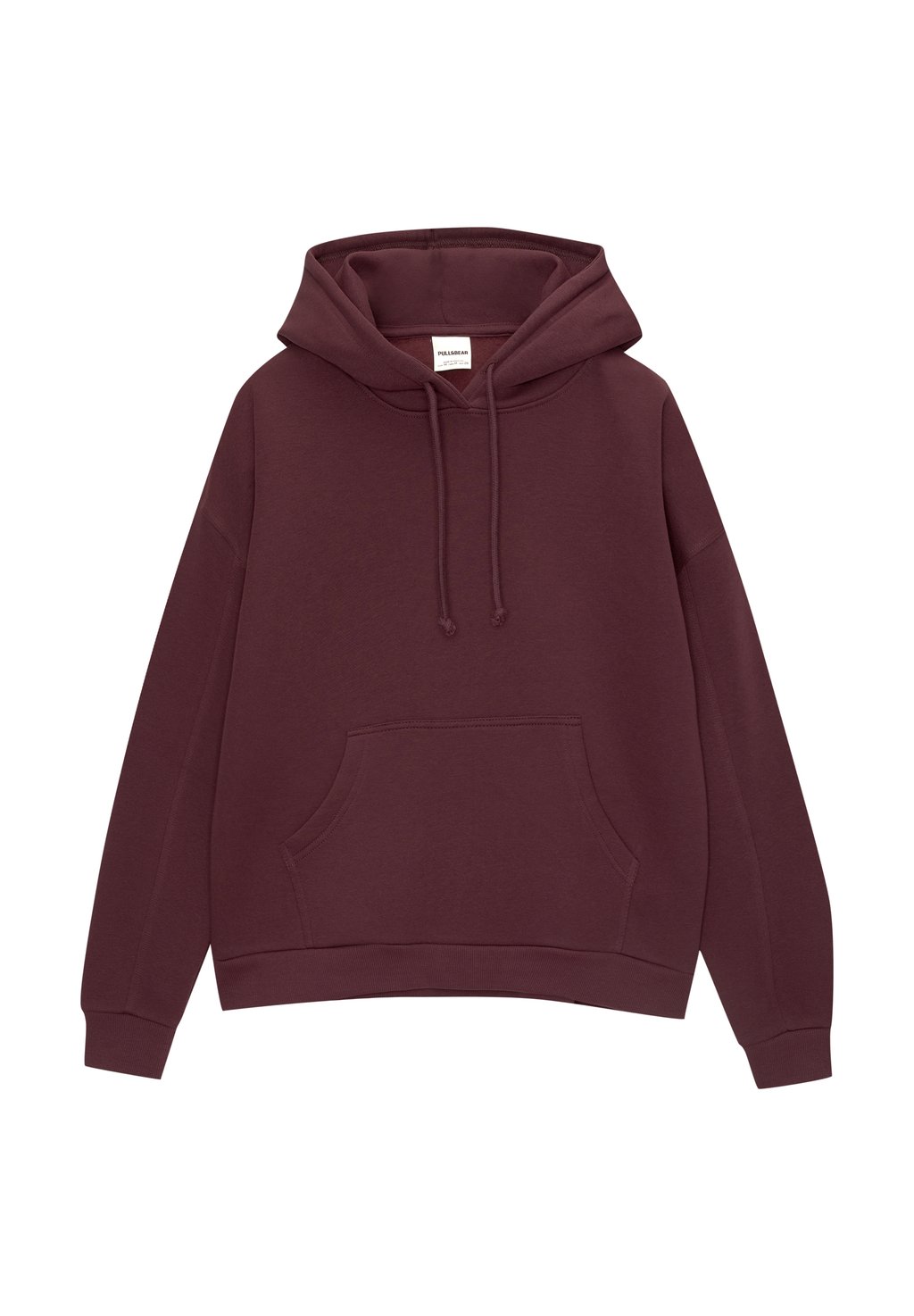 

Толстовка с капюшоном PULL&BEAR, темно-красный
