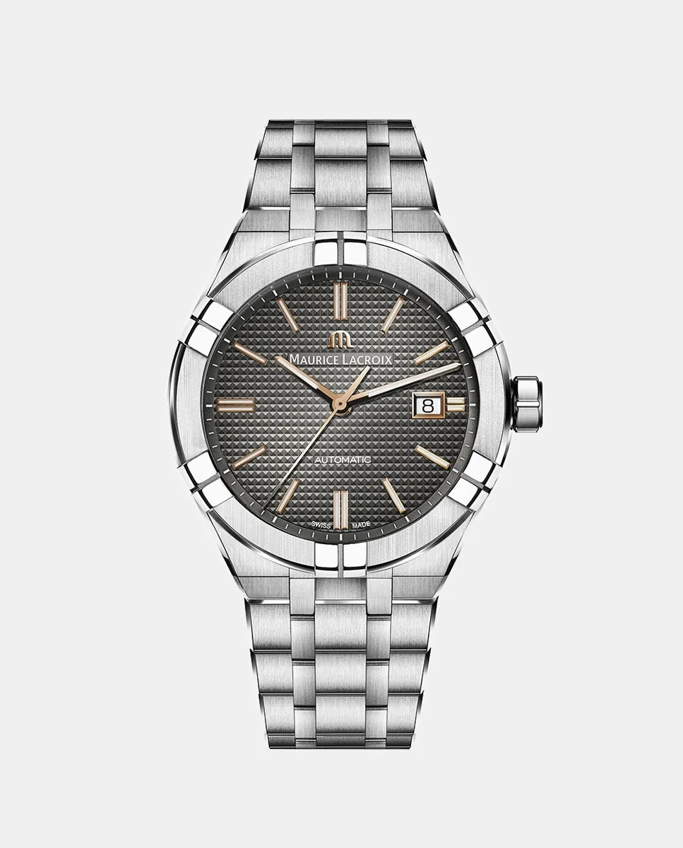 

Aikon AI6008-SS002-331-1 Автоматические стальные мужские часы Maurice Lacroix, серебряный