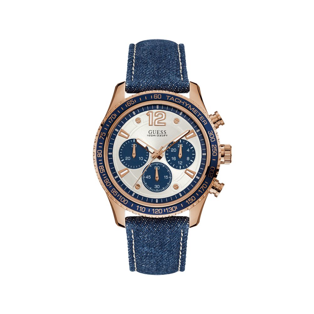 

Синие текстильные часы GUESS