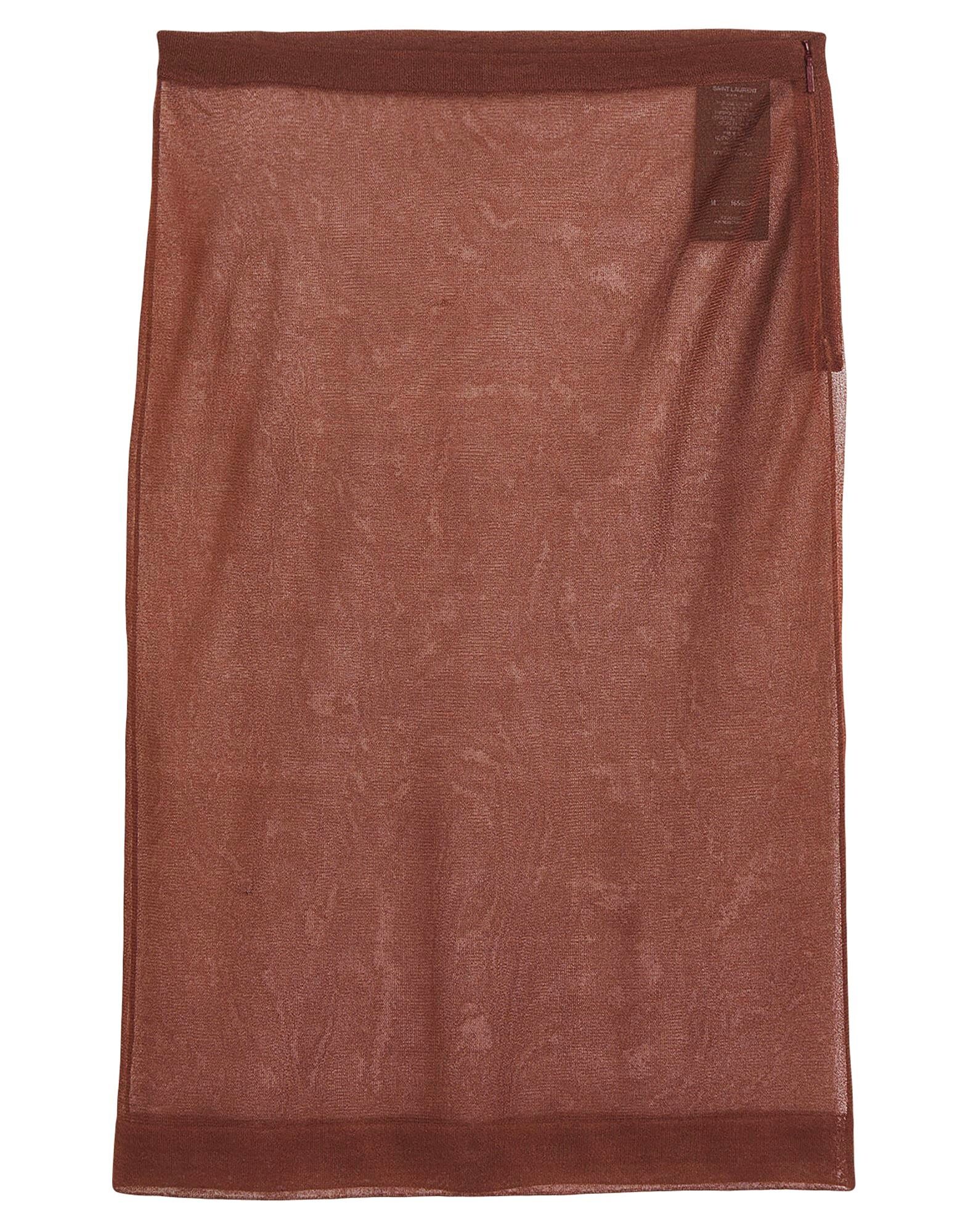 

Юбка миди Saint Laurent, коричневый