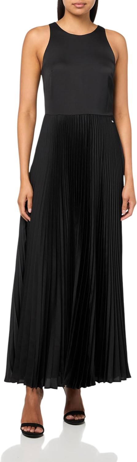 

BOSS Женское платье из молотого сатина, Black Carbon