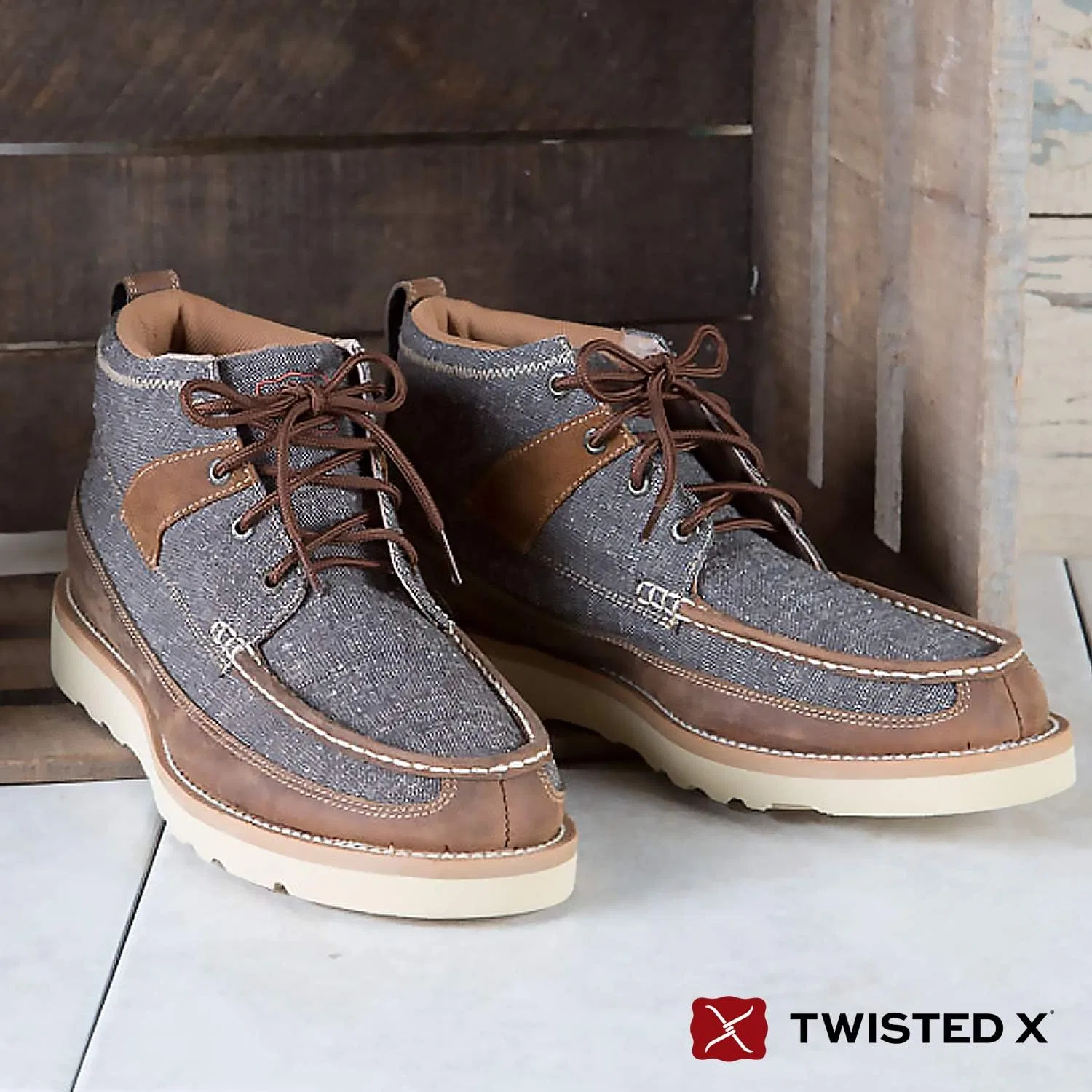 Мужские ботинки Twisted X Chelsea на танкетке 4 дюйма, Dust Brown — фото 4