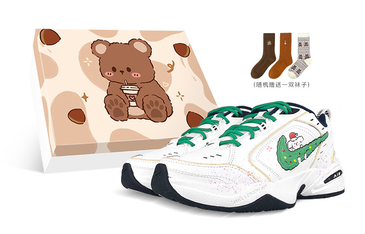 

Кроссовки Nike Air Monarch 4 Chunky Sneakers Unisex Low-top White/Green/Yellow/Red, белый