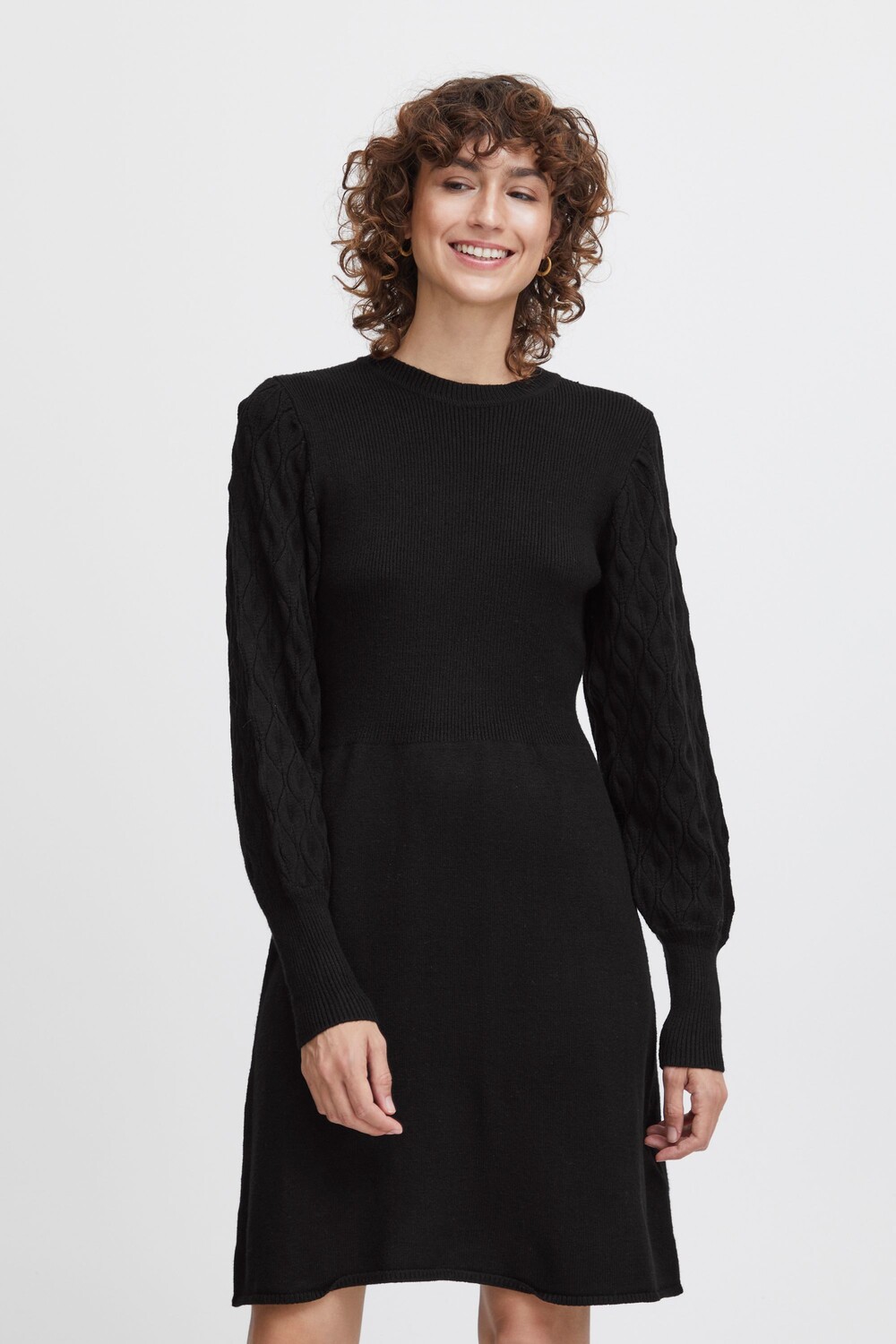 

Платье b.young Strick BYNONINA RIB DRESS 2 20813517, черный