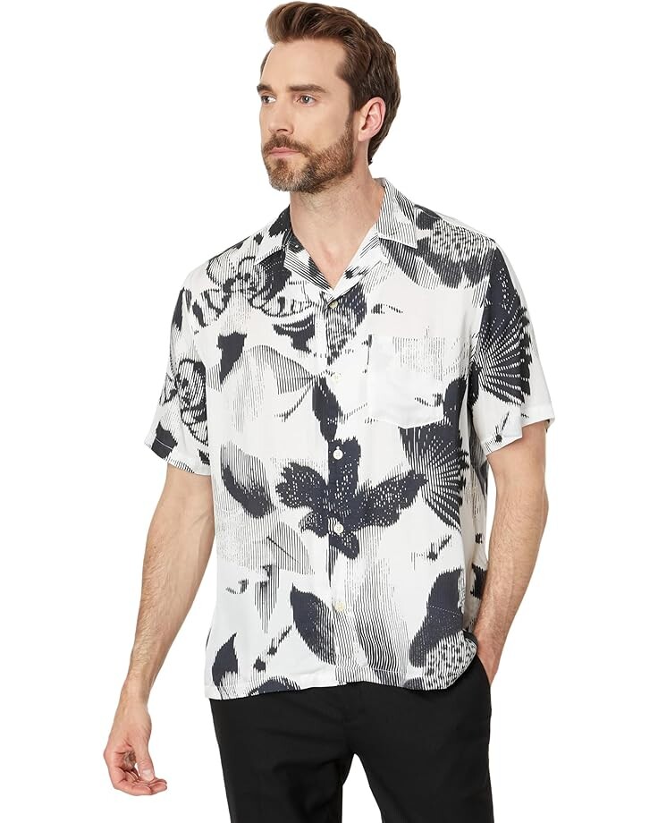 

Рубашка AllSaints Frequency Short Sleeve, белый