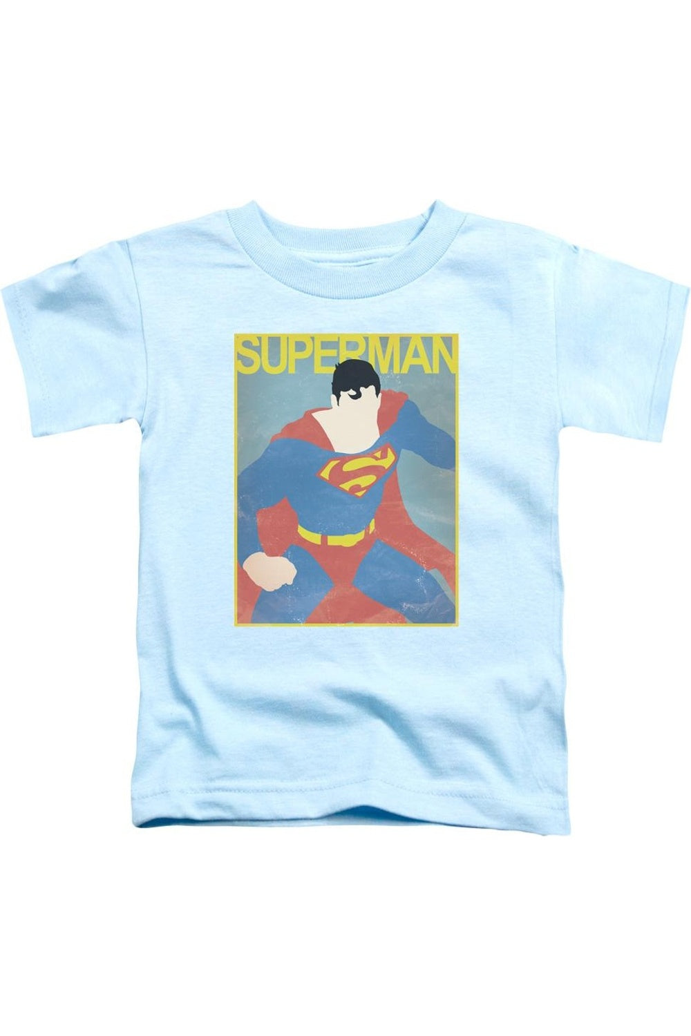 

Футболка с коротким рукавом для детей с принтом Superman Simple Lg Poster Gildan, светло-голубой