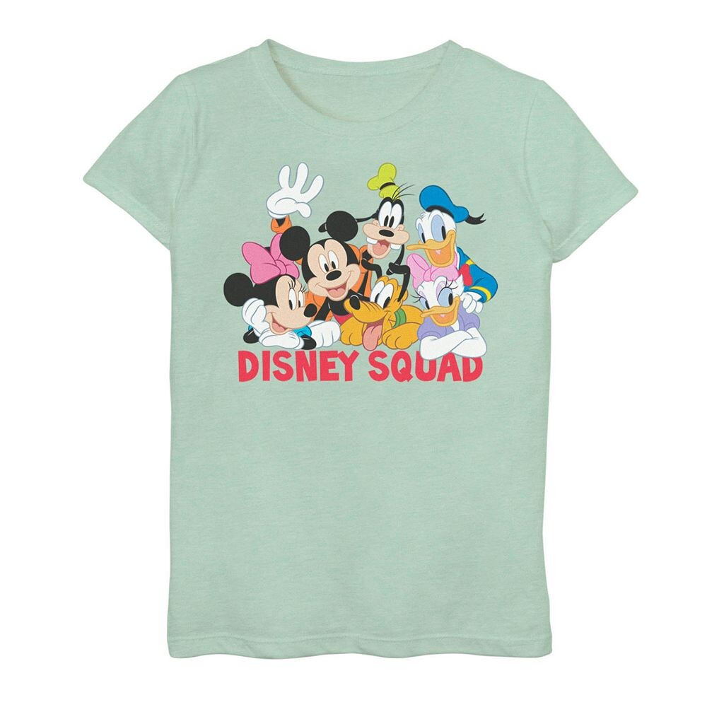 

Футболка с рисунком Disney's Mickey and Friends для девочек 7–16 лет Disney Squad Licensed Character, цвет Mint