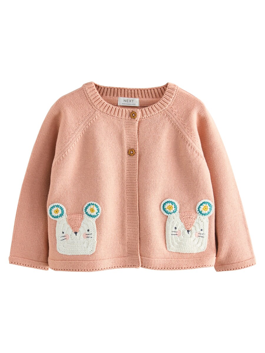 

Вязаный кардиган Next Mouse, темно-розовый