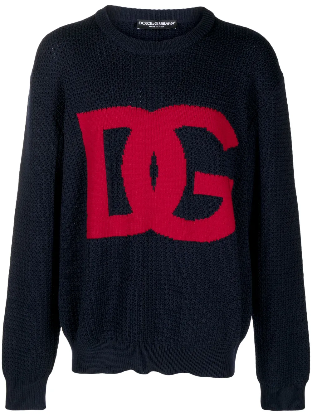 

Шерстяной джемпер с логотипом DOLCE & GABBANA, синий