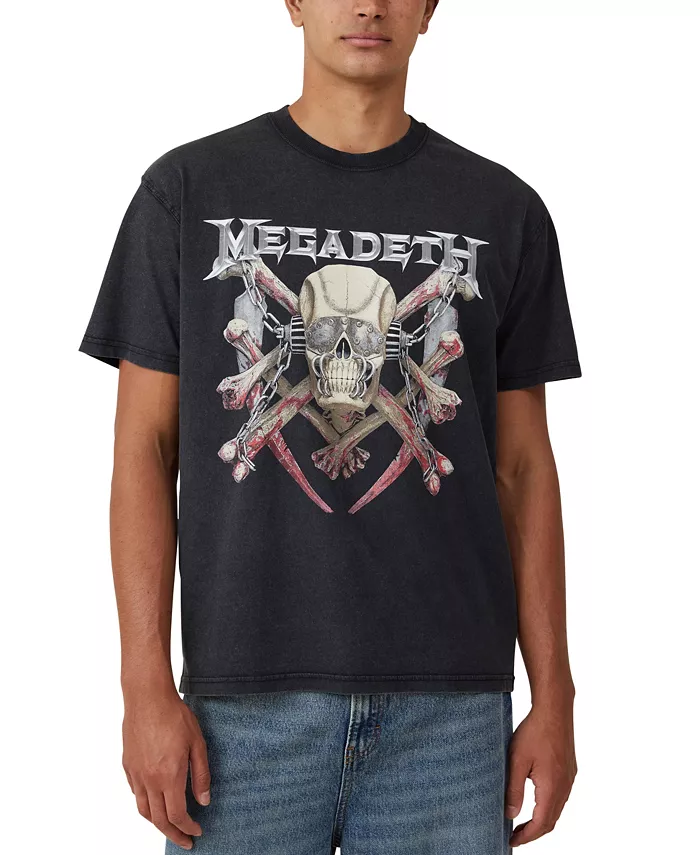 

Мужская футболка Music свободного кроя COTTON ON, черный