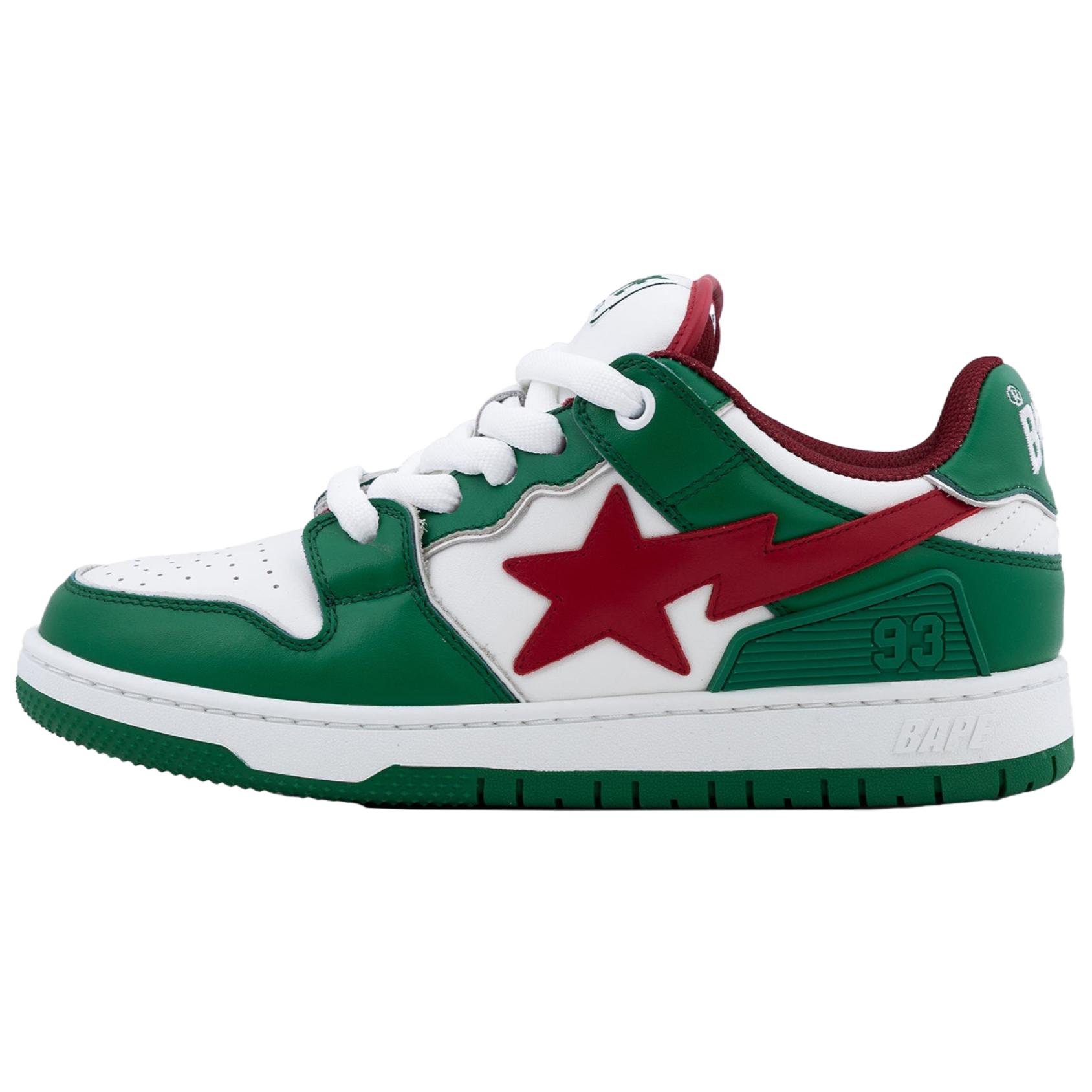 

A BATHING APE Кроссовки SK8 Leather Low top Unisex Green
