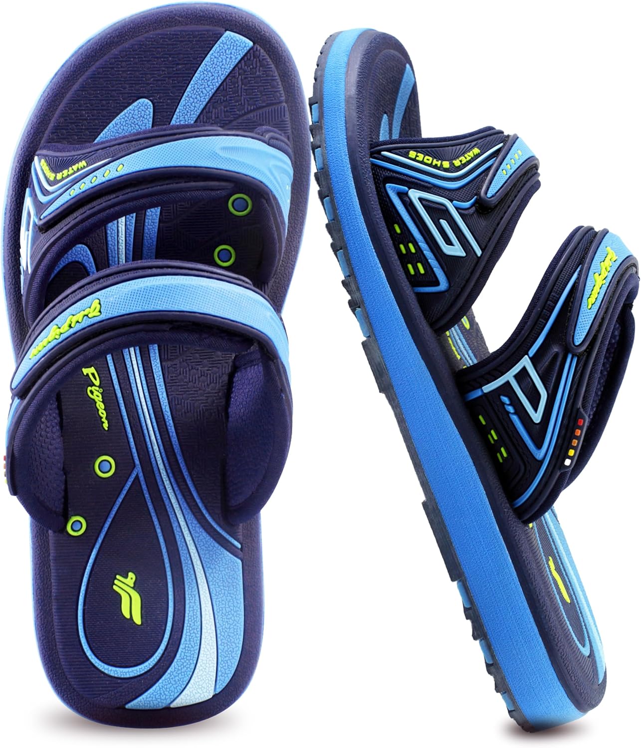 

Детские шлепанцы Gold Pigeon с двойными регулируемыми ремешками для мальчиков и девочек Gold Pigeon Shoes, синий