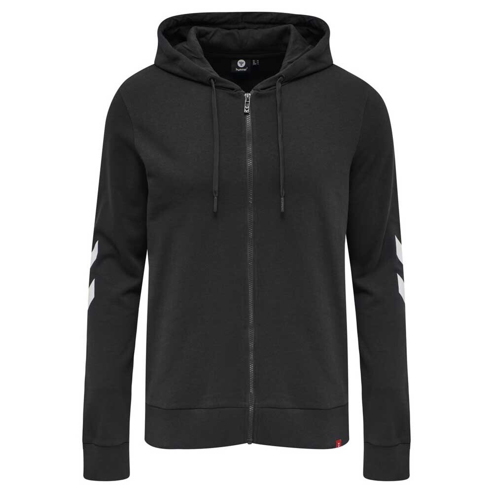 

Толстовка женская Hummel Legacy Full Zip на молнии с принтом, черный