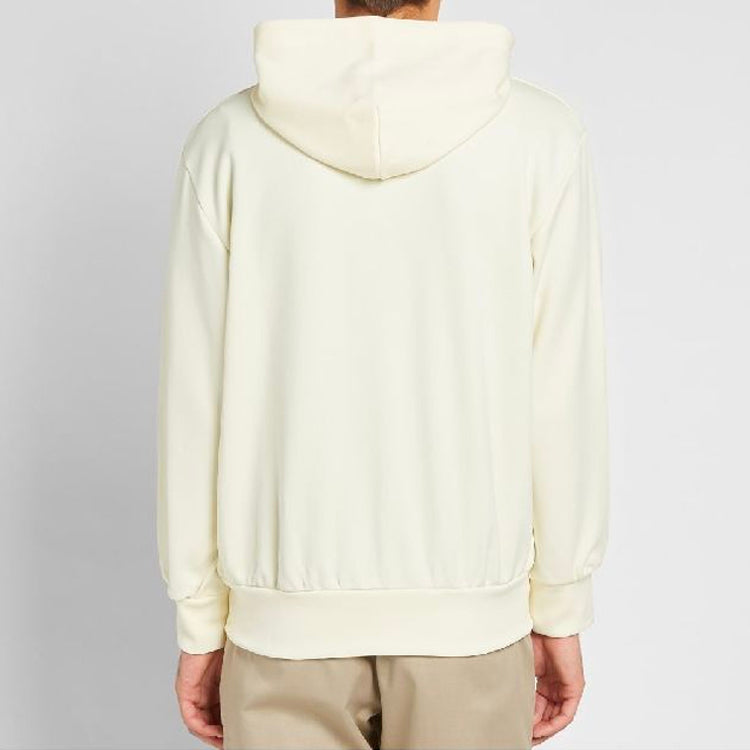Куртка COMME des GARCONS PLAY Zip Hoodie Red Heart Emblem 'Ivory', бежевый — фото 4