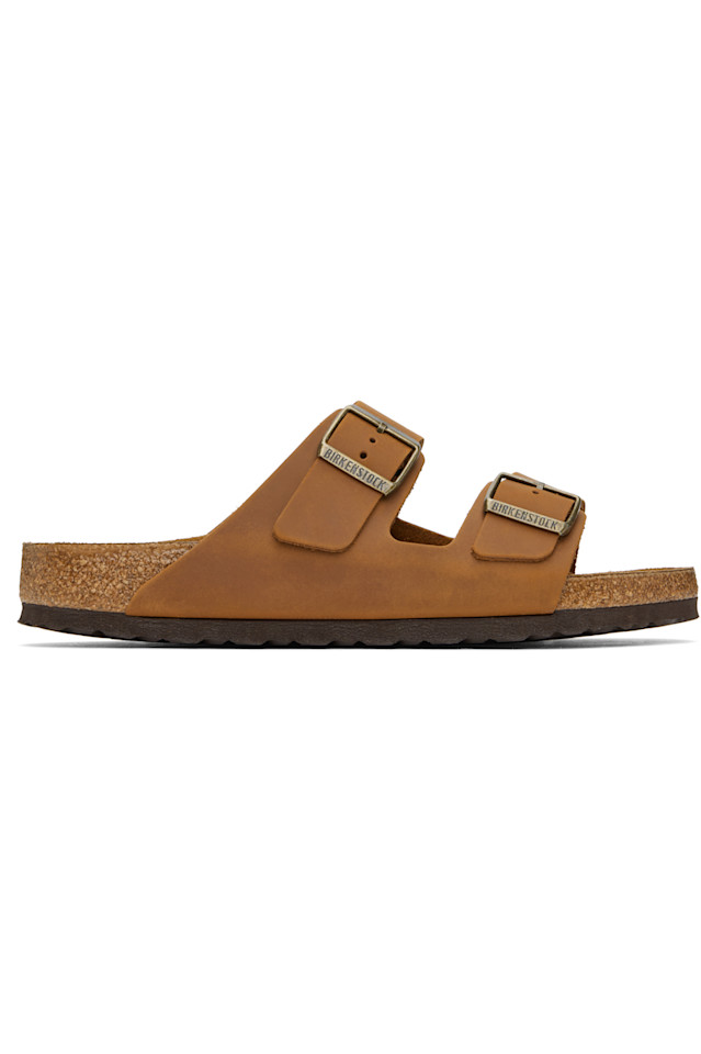 

Обычные сандалии Arizona Birkenstock, цвет cognac