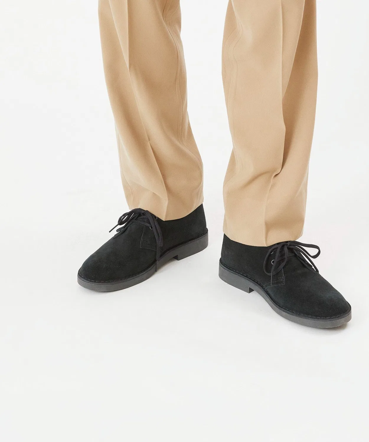 Ботинки дезертные Evolution из премиального замши, бренд Clarks, черные