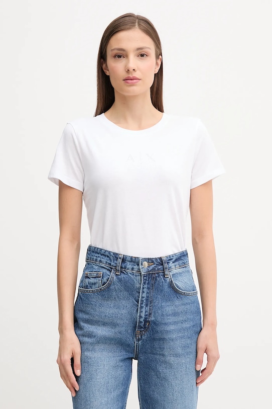 

Хлопковая футболка Armani Exchange, белый