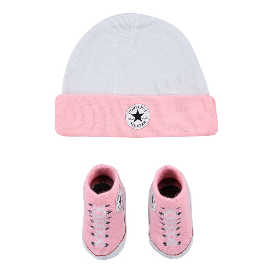 

Шапка CONVERSE Beanie, цвет Pink/White