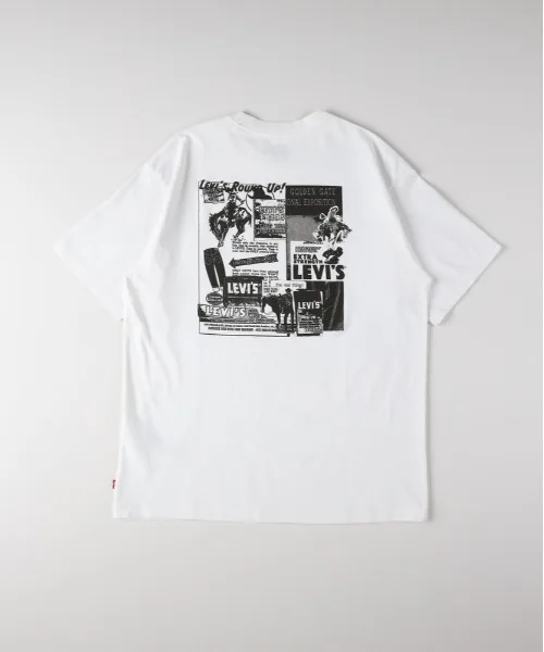 Футболка унисекс с графикой на спине Levi's Backprint Graphic белая