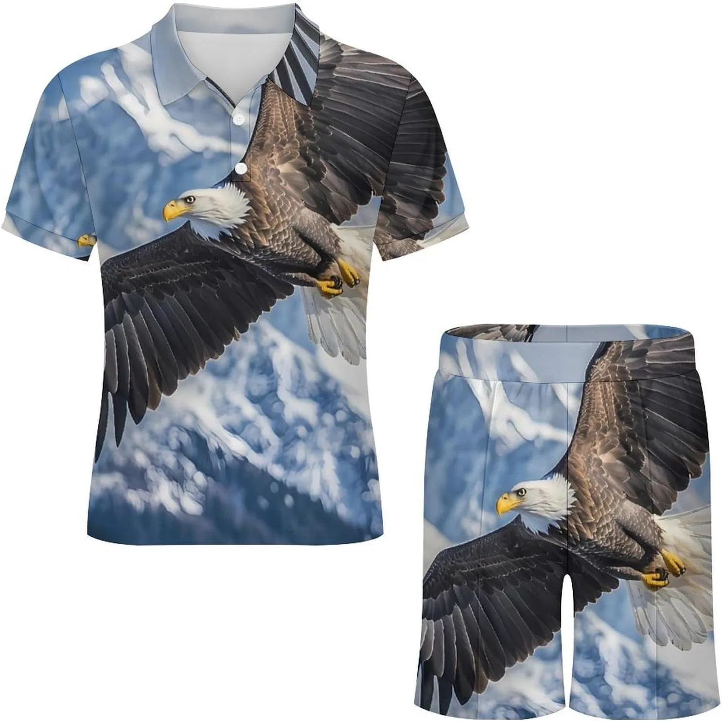 Спортивный костюм с поло и шортами, Flyingeagles, 2 предмета, Style — фото 3