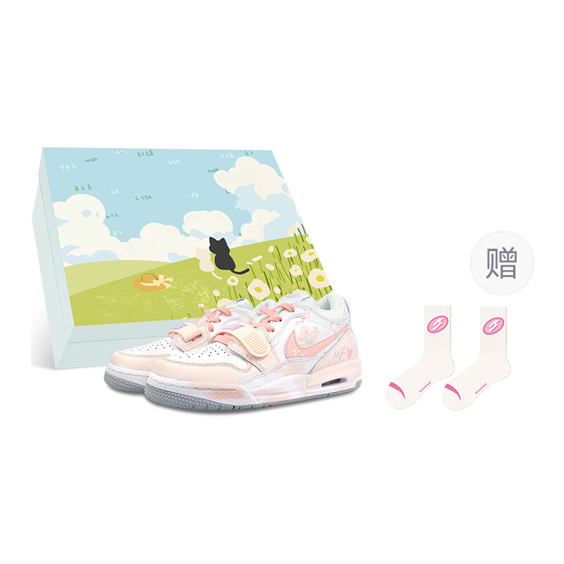 

Кроссовки Jordan Legacy 312 Vintage Basketball Shoes Women's Low-top White/pink, белый